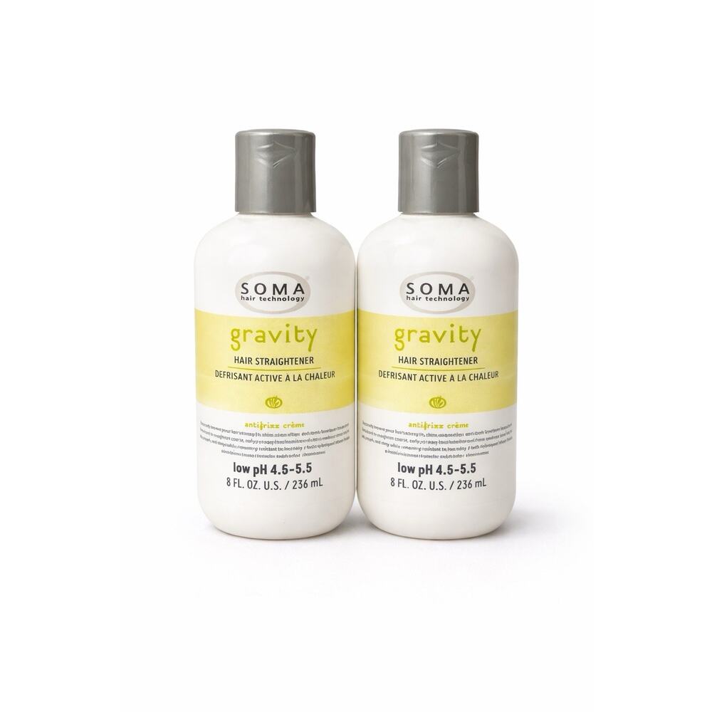 SOMA Gravity Hair Straightener 8 Fl.oz Anti Frizz Cream Duo Set Unsealed